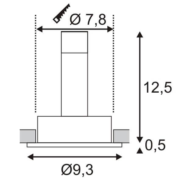 Встраиваемый светильник SLV New Tria Round SPR 113490