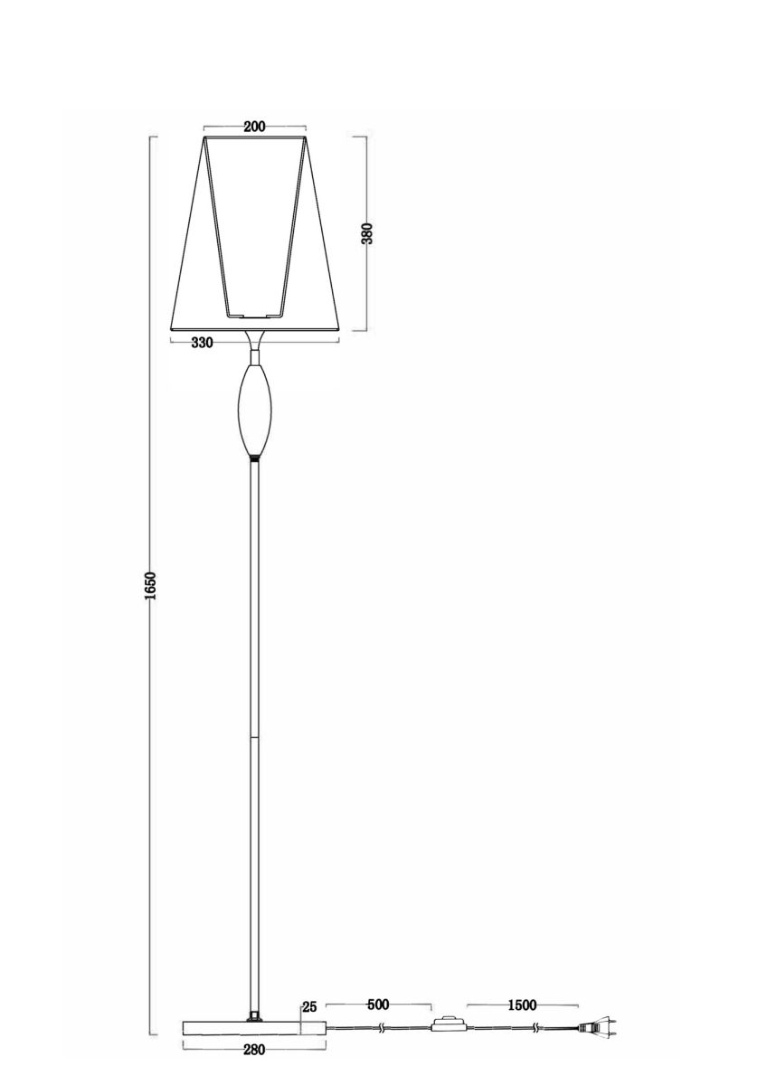 Торшер Freya Sofi FR2022FL-01CH