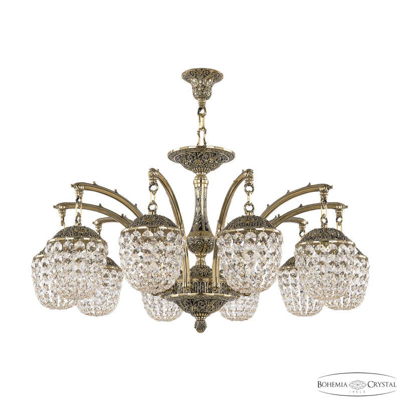 Подвесная люстра Bohemia Ivele Crystal Verona 72111R/10/300 AZ GB