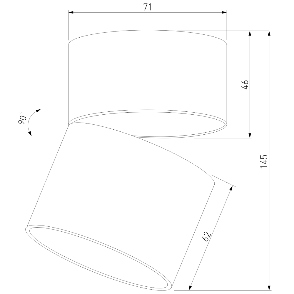 Накладной спот Elektrostandard Rolly 25112/LED 4690389207860 a067487
