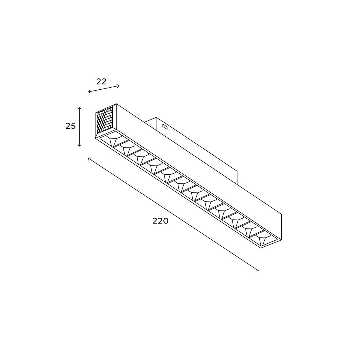 Трековый линейный светильник Hesby Lighting ElDeko HSBL_0146