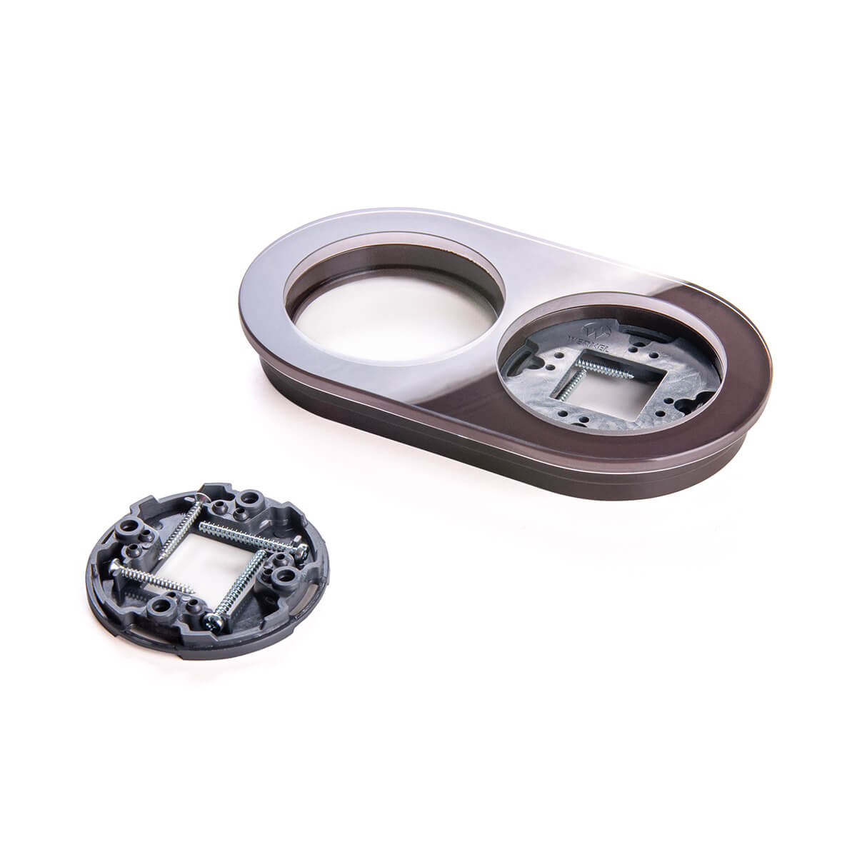 Рамка Werkel Favorit Runda на 2 поста коричневый WL21-Frame-01 4690389141966