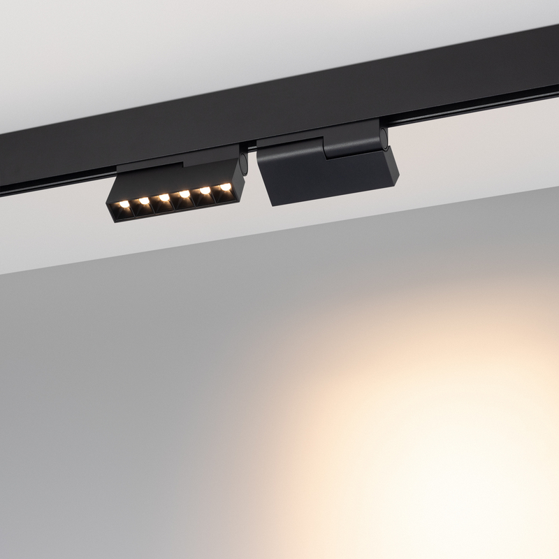 Трековый светильник Arlight MAG-ORIENT-LASER-FOLD-S195-6W Warm3000 (BK, 30 deg, 48V) 034629(1)