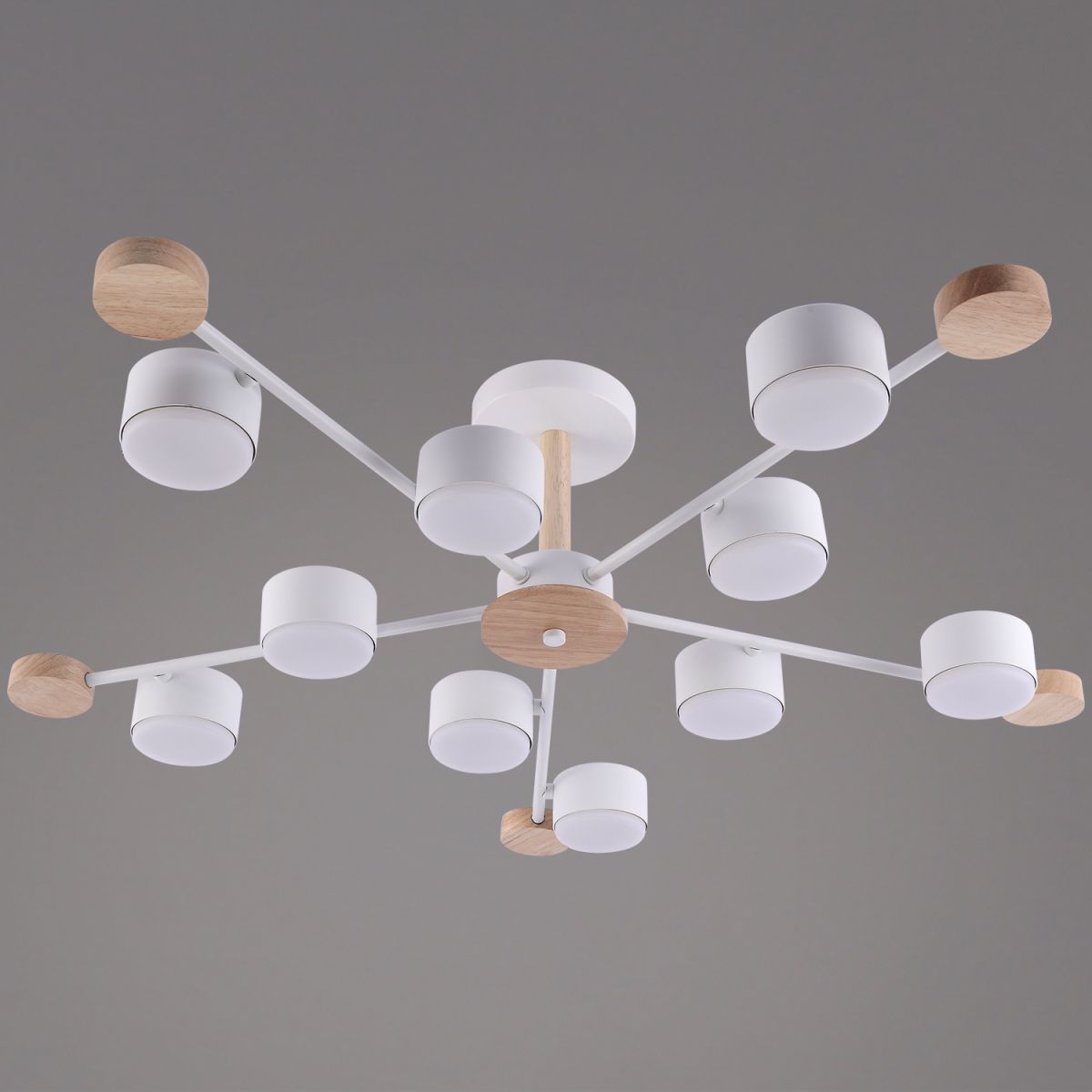 Люстра на штанге Reluce 03751-0.3-10 WT+WOOD GX53