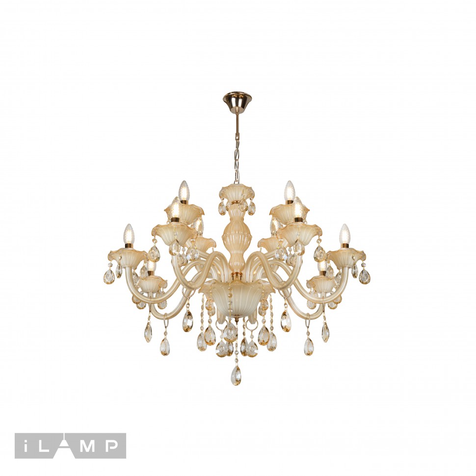 Подвесная люстра iLamp Asia 81072-8+4 WH