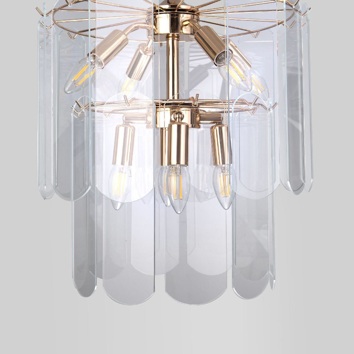 Подвесная люстра Eurosvet Claire 60170/8 золото Smart a069011