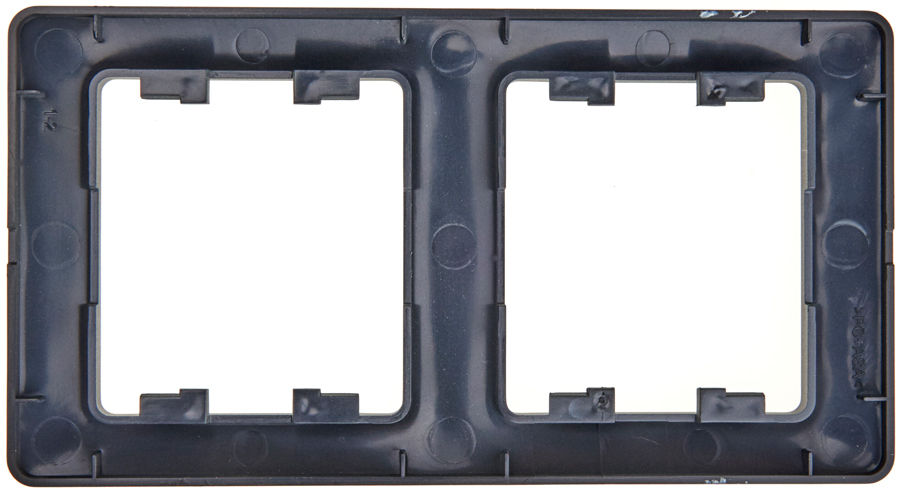 Рамка 2-ая вертикальная Systeme Electric Glossa Антрацит GSL000706