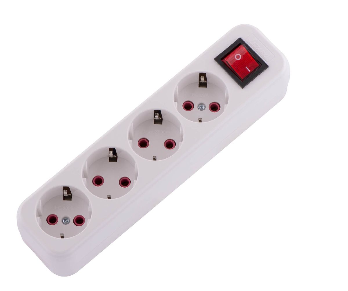 Колодка с/з с выключателем Lezard Lila 720-0400-402