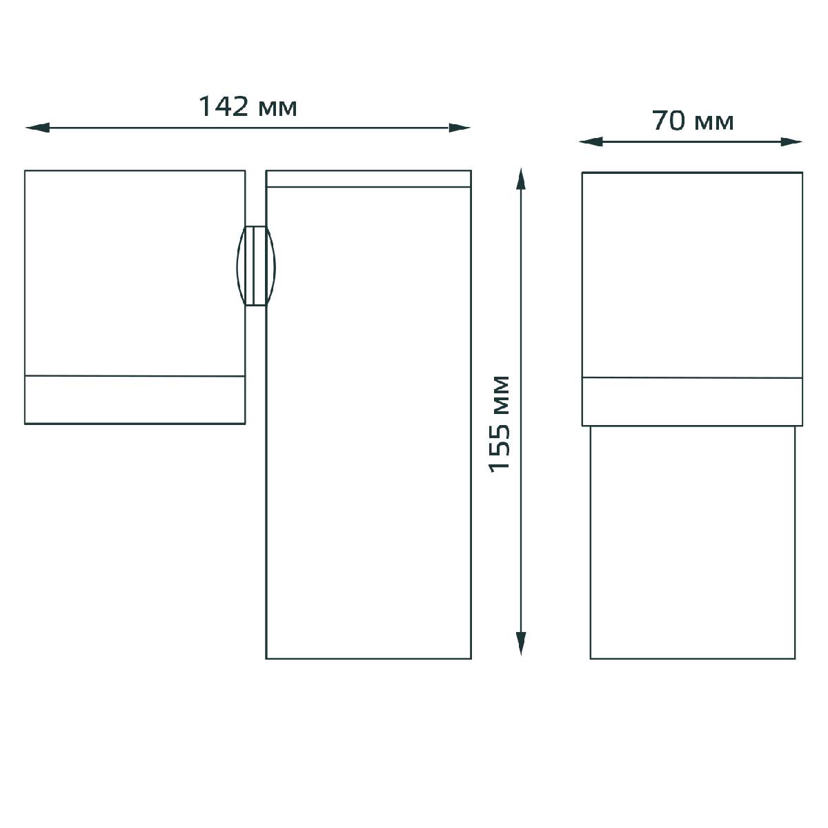 Уличный настенный светильник Gauss Sonata GD151