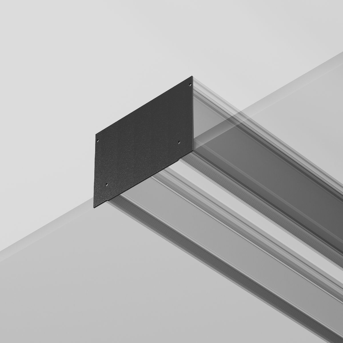 Заглушка декоративная для профиля ALM-11681-PL-B-2M (2 шт.) Maytoni ALM013EC-PL-B