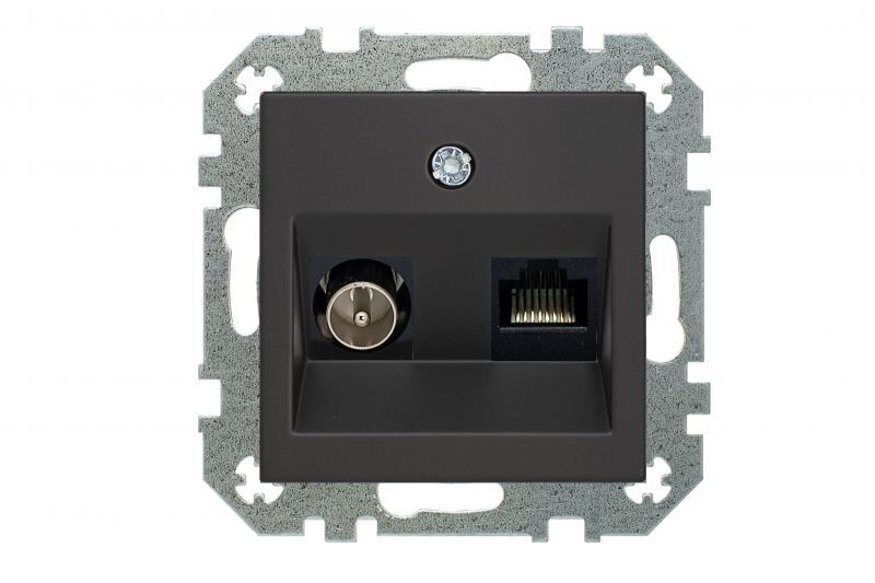 Розетка телевизионная и компьютерная (TV+Rj45) Liregus Epsilon 29-234