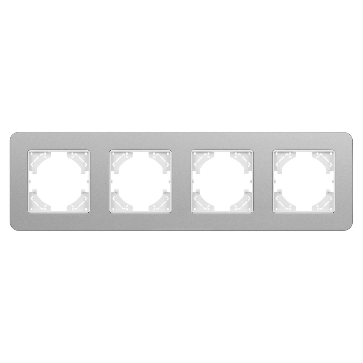 Рамка на 4 поста алюминиевая Arlight FRM-AKIRY-SFAL-4-SR 049743