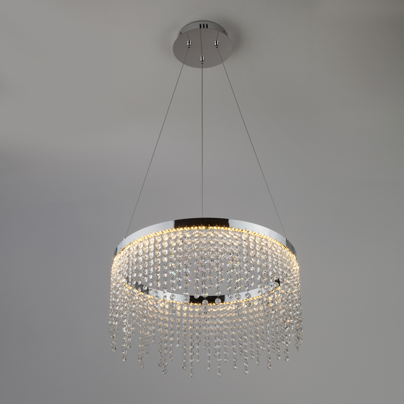 Подвесная светодиодная люстра Eurosvet Royal 90050/1 хром