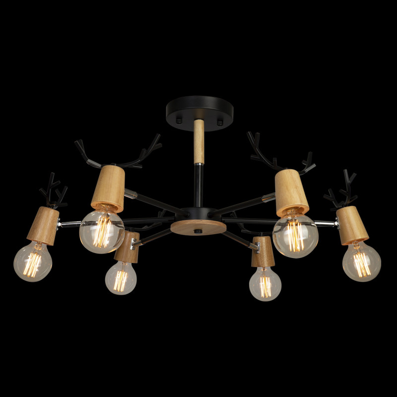 Люстра на штанге Loft IT Sven 10024/6 Black