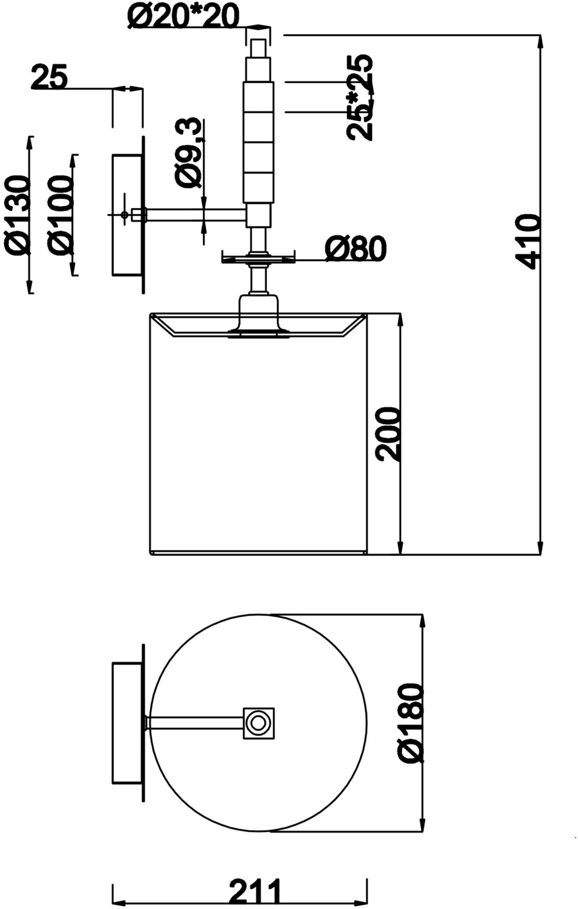 Бра Maytoni Torony MOD066WL-01CH