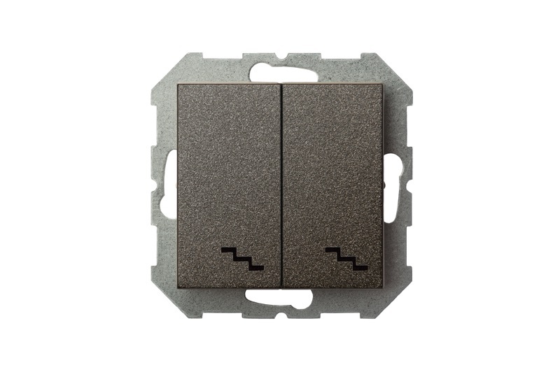 Переключатель двухклавишный Liregus Epsilon 28-109