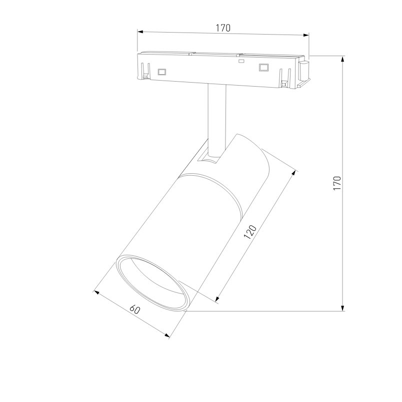 Трековый светильник Elektrostandard Slim Magnetic 4690389178887