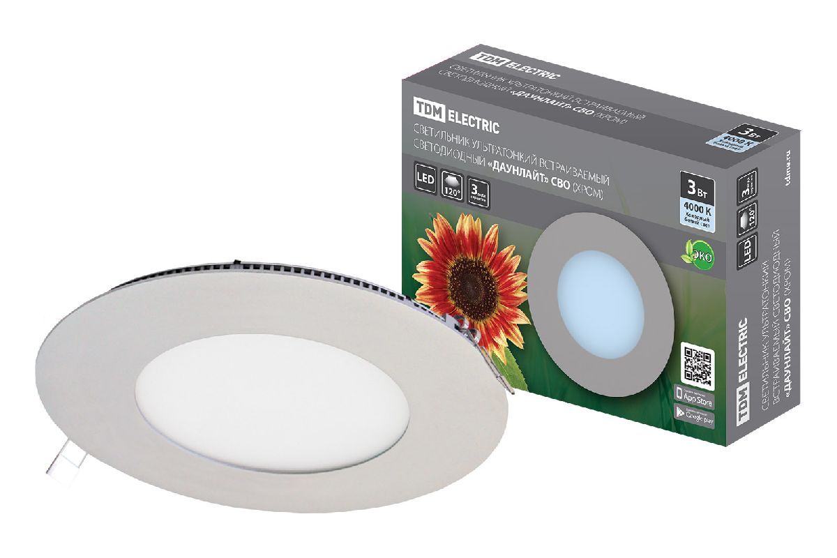 Встраиваемый светодиодный светильник TDM Electric Даунлайт СВО SQ0329-0105