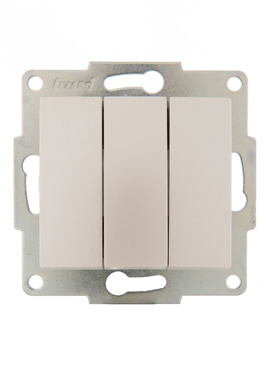 Выключатель тройной Lezard Karina 707-3088-109
