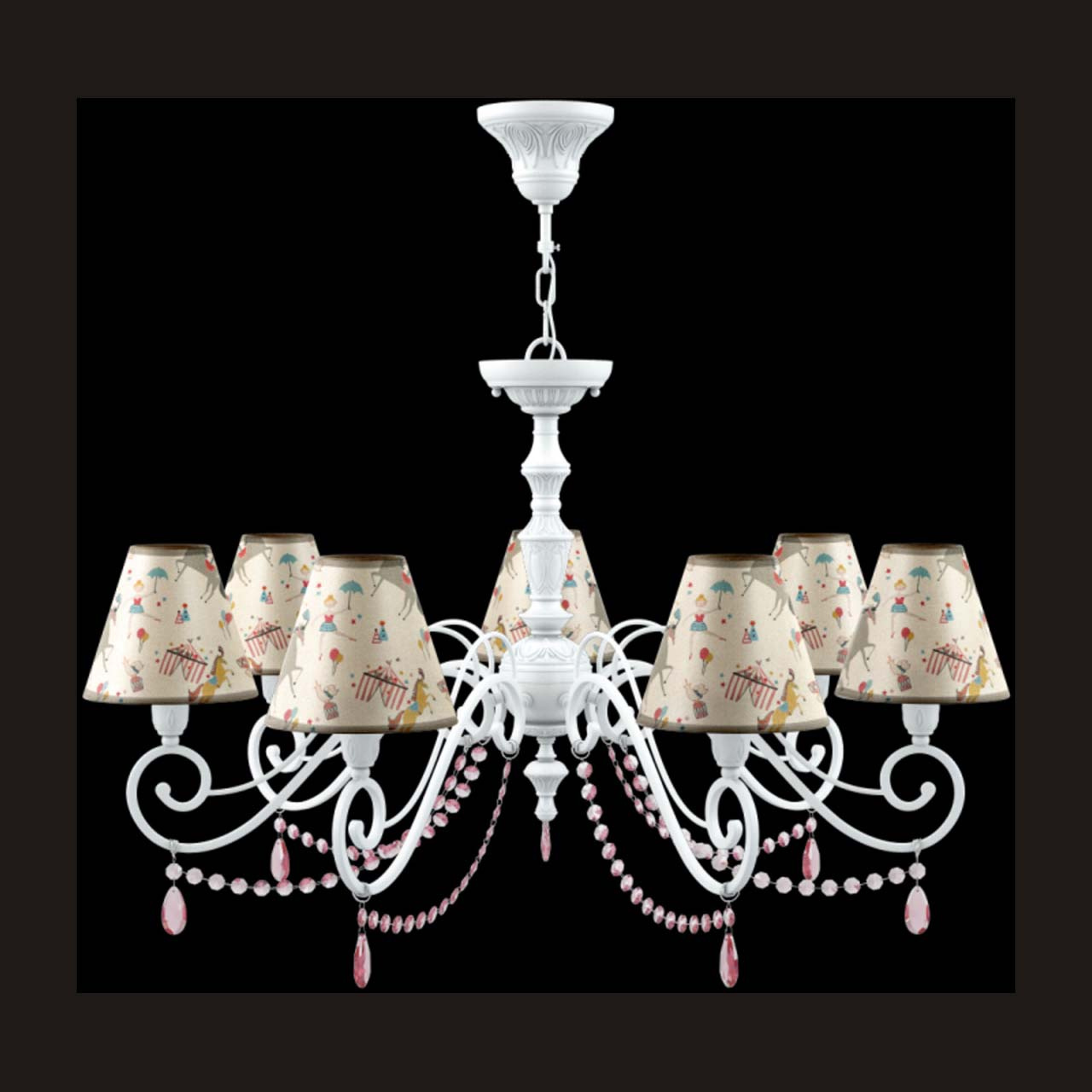 Подвесная люстра Lamp4you Classic E3-07-WM-LMP-O-14-CRL-E3-07-PK-UP