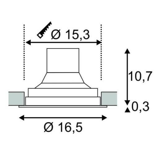 Встраиваемый светильник SLV 115011