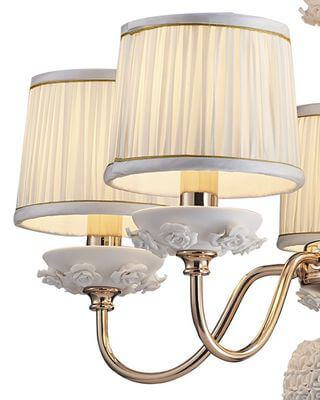 Подвесная люстра Lumien Hall Эрин 1030/5H-GD-WT