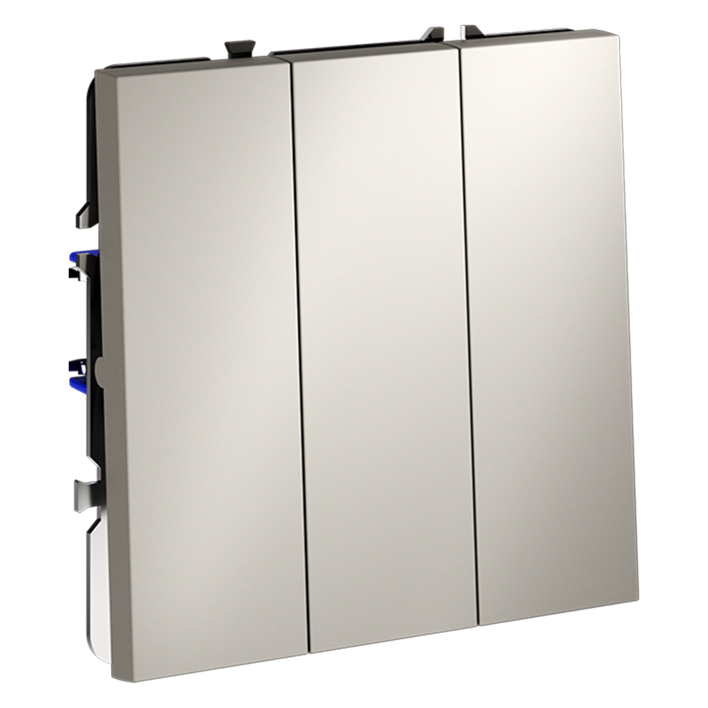 Выключатель трехклавишный Voltum S70 VLS030103 (кашемир)