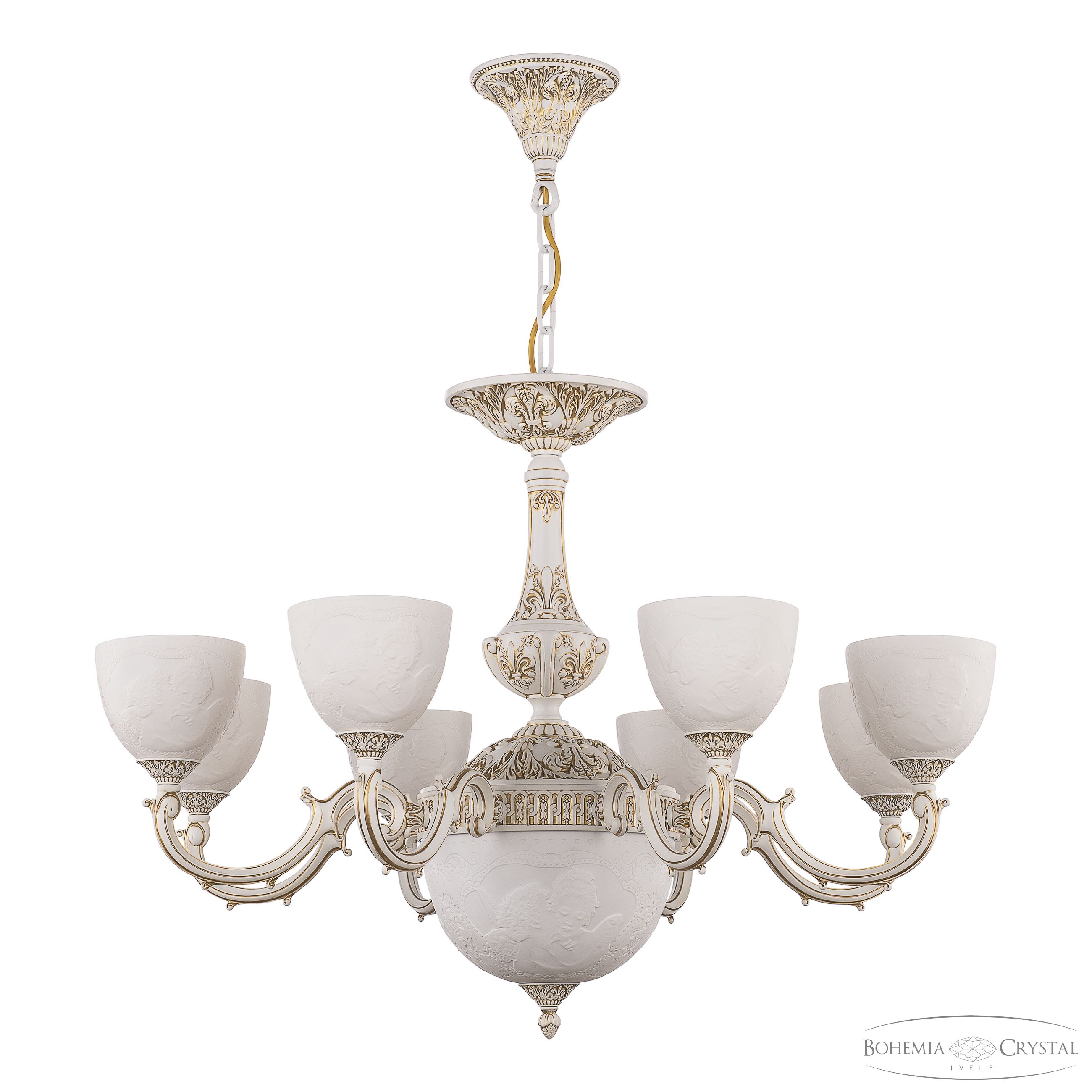 Подвесная люстра Bohemia Ivele Crystal AL78101P/8/250 WMG P1 U Angel