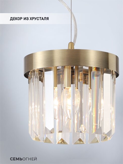 Подвесной светильник Lumien Hall Daneil LH0057/2P-BR-CL