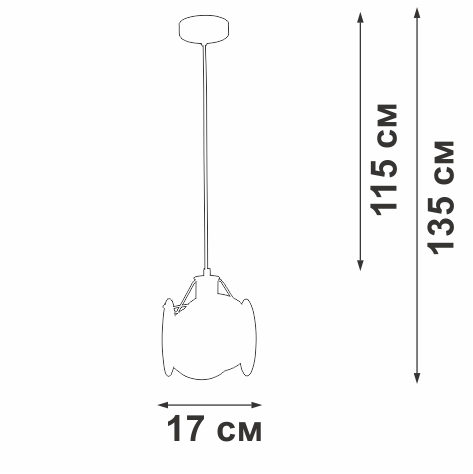 Подвесной светильник Vitaluce V5828-8/1S