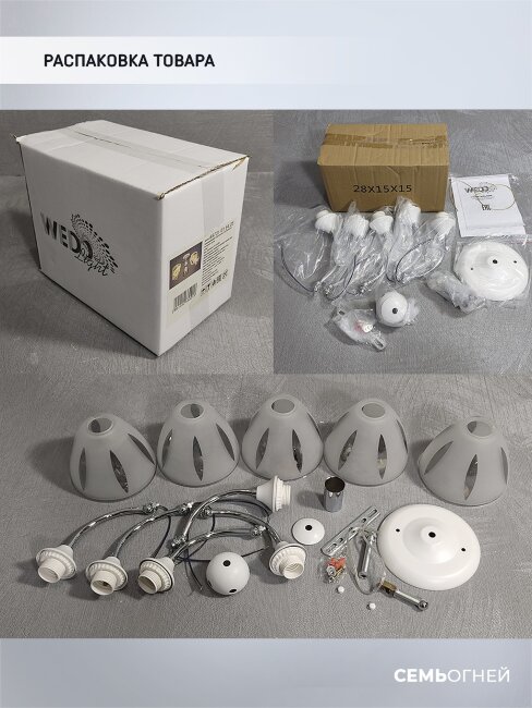 Потолочная люстра Wedo Light Ayna WD3521/5C-WT-CR-WT