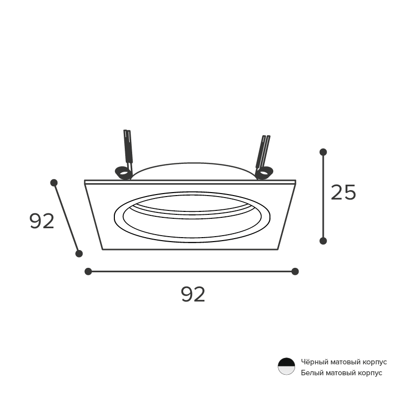 Встраиваемый светильник Wolta Alto WDL-GU5.3/02W-S