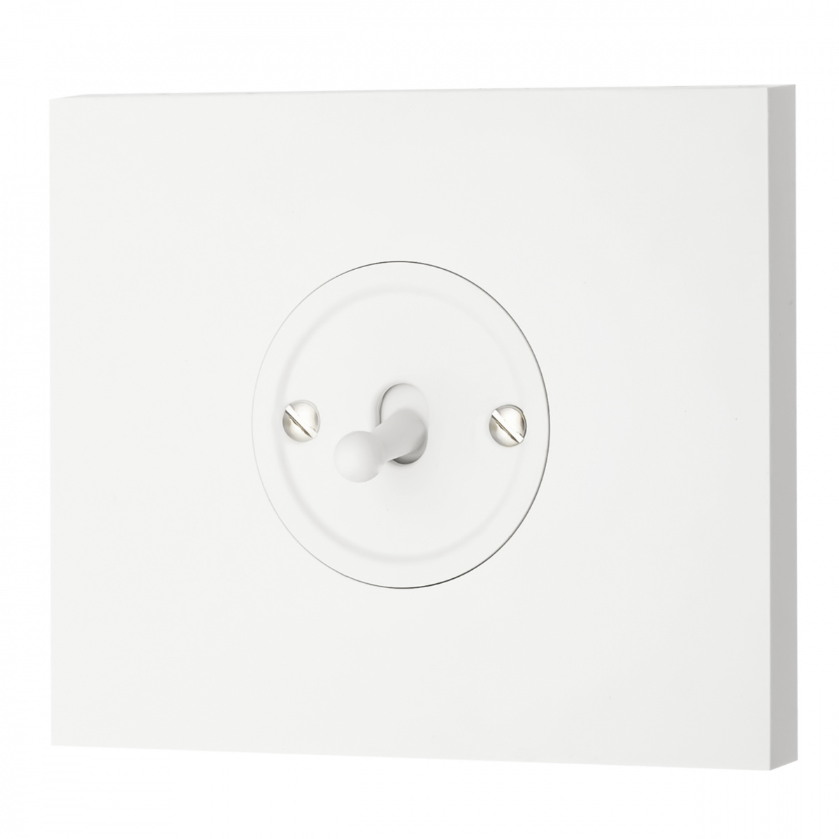 Выключатель одноклавишный проходной Bironi Шедель Бриз B3-231-21M