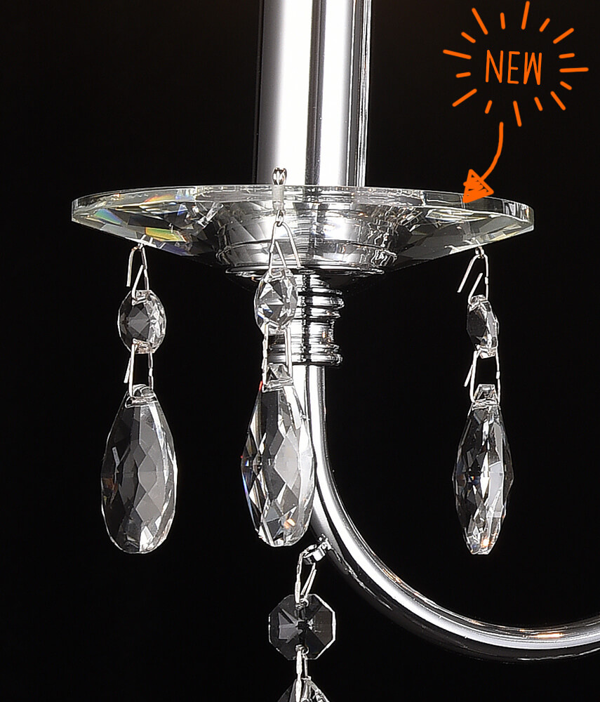 Бра Lumien Hall Хлоя 0015/2W-CR