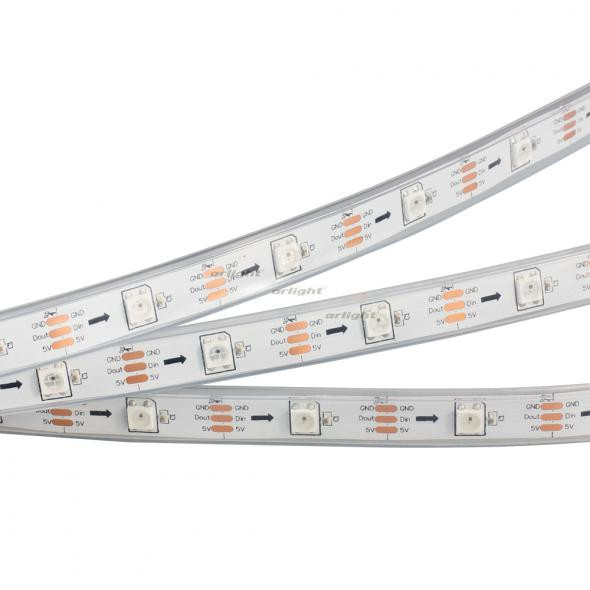 Светодиодная лента Arlight SPI-5000P-AM 5V RGB (5060, 150 LED x1, 2812) 022204