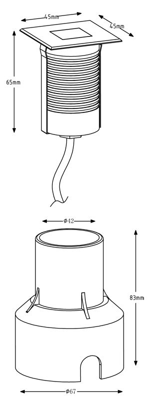Грунтовый светильник Deko-Light Basic 730340