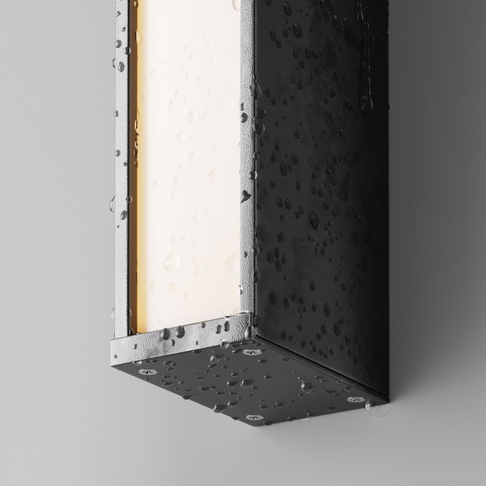 Уличный настенный светильник IP65 Maytoni Corte O571WL-L20B3K