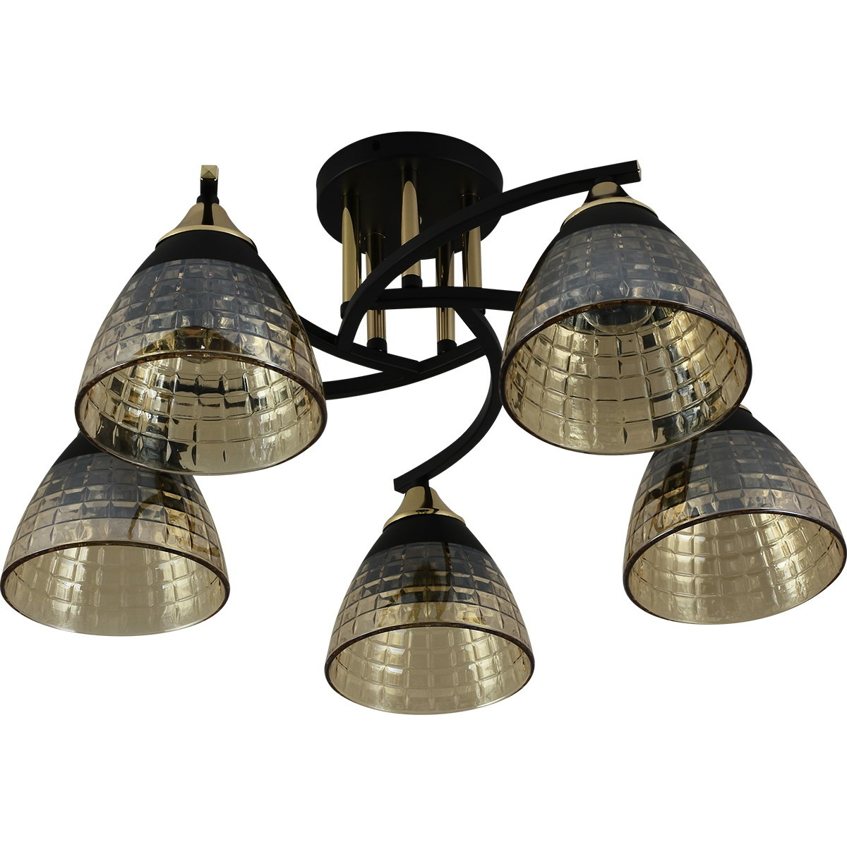 Люстра на штанге Reluce 11384-0.3-05B BK+FGD