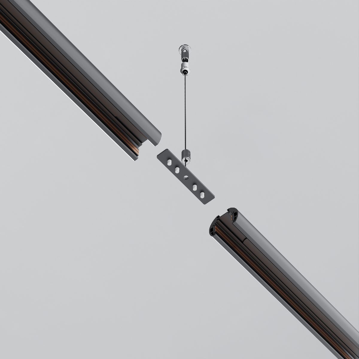 Коннектор прямой для шинопровода Maytoni Exility TRAM034CI-R-41B