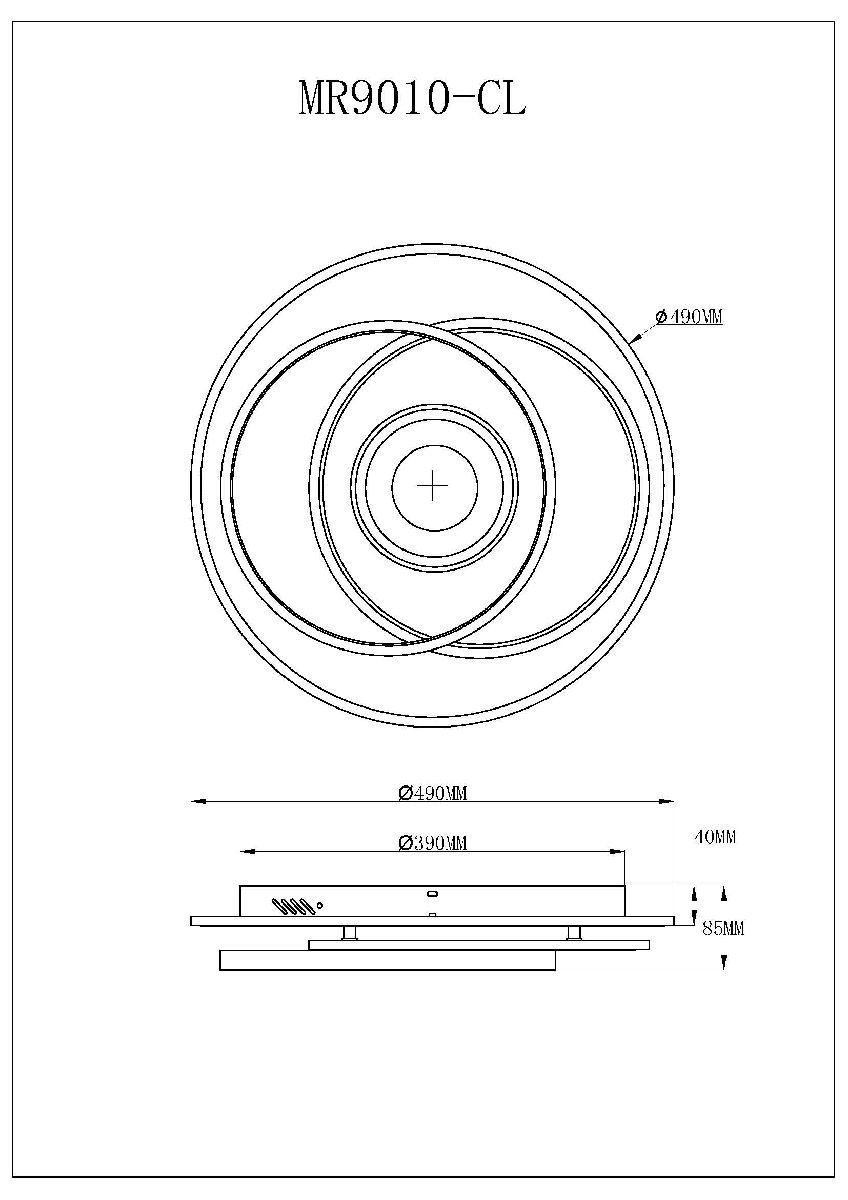 Потолочный светильник Myfar Galatea MR9010-CL