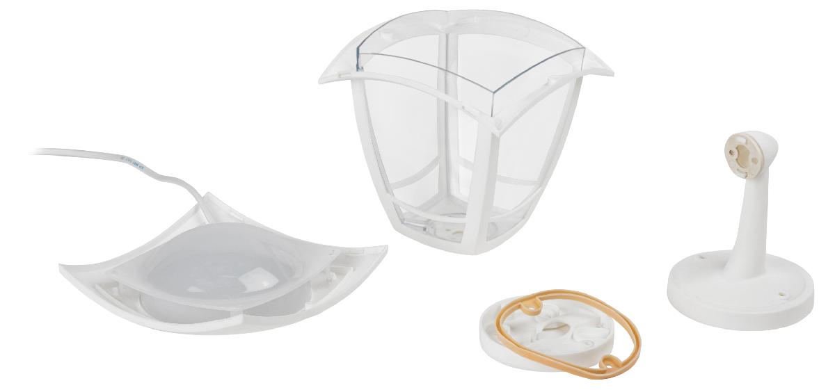 Уличный настенный светильник Эра ДБУ 07-8-001 У1 «Дели» белый Б0057499