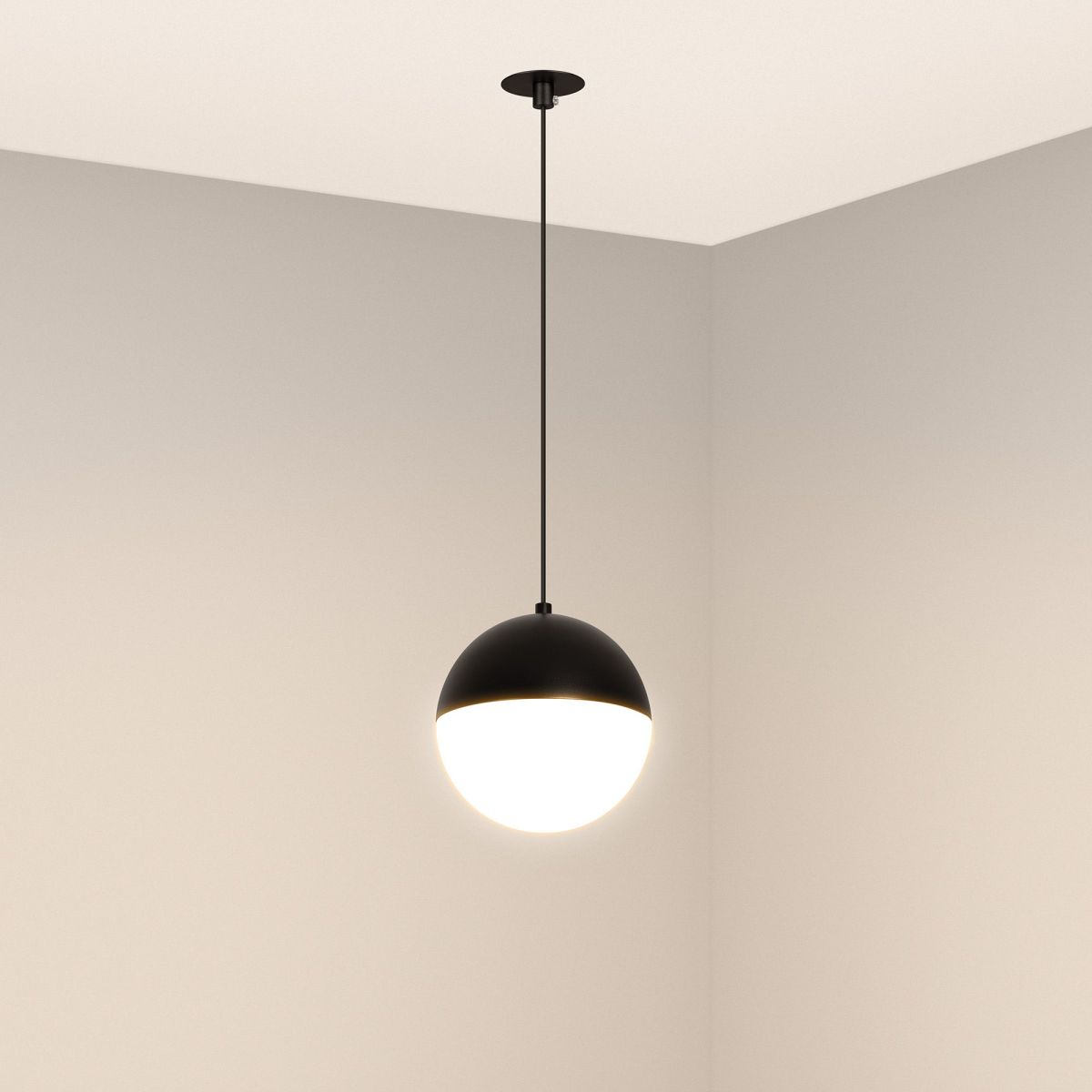 Подвесной светильник Arlight SP-EMISFERO-HANG-BUILT-R150-11W Day4000 (BK, 170 deg, 230V) 056591