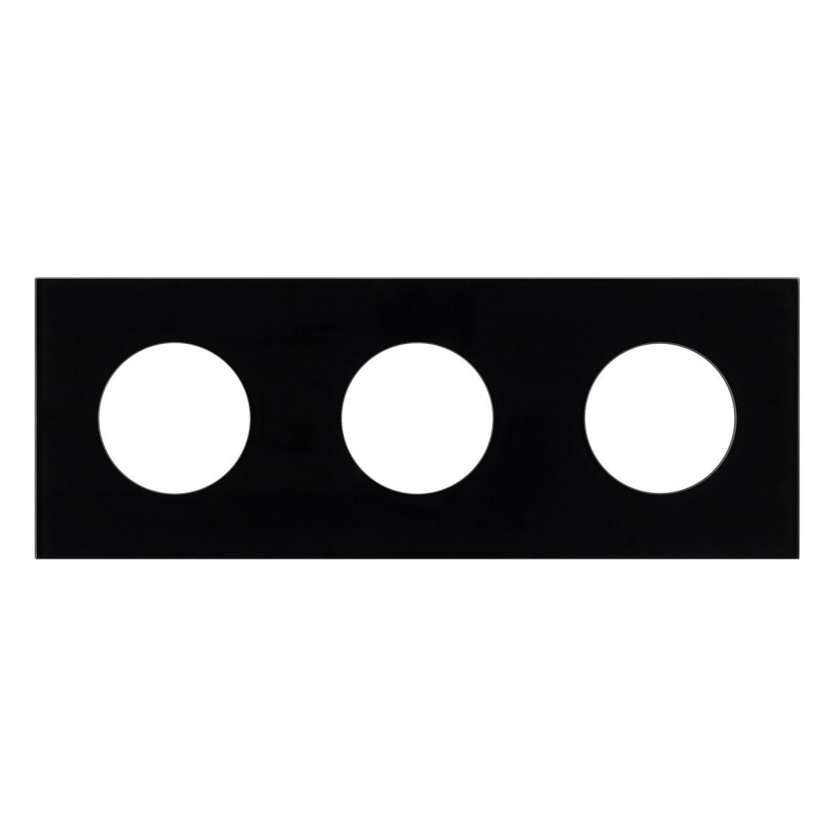 Рамка стеклянная на 3 поста Arlight FRM-GLARE-GC-3-BK 043839