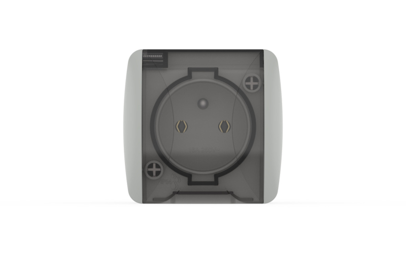 Розетка UPS с крышкой з/з ELBI Eva 554-011500-163