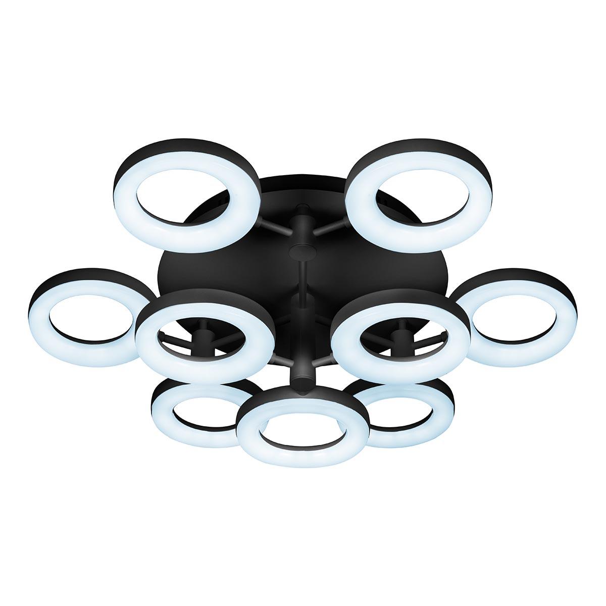 Потолочная светодиодная люстра с пультом управления iLedex Jomo FS-014-X9 108W BK