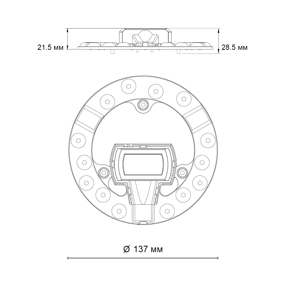 Светодиодный модуль Novotech 230В 12Вт 4000К 357749