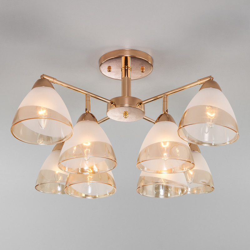 Люстра на штанге Eurosvet Paola 30126/8 золото