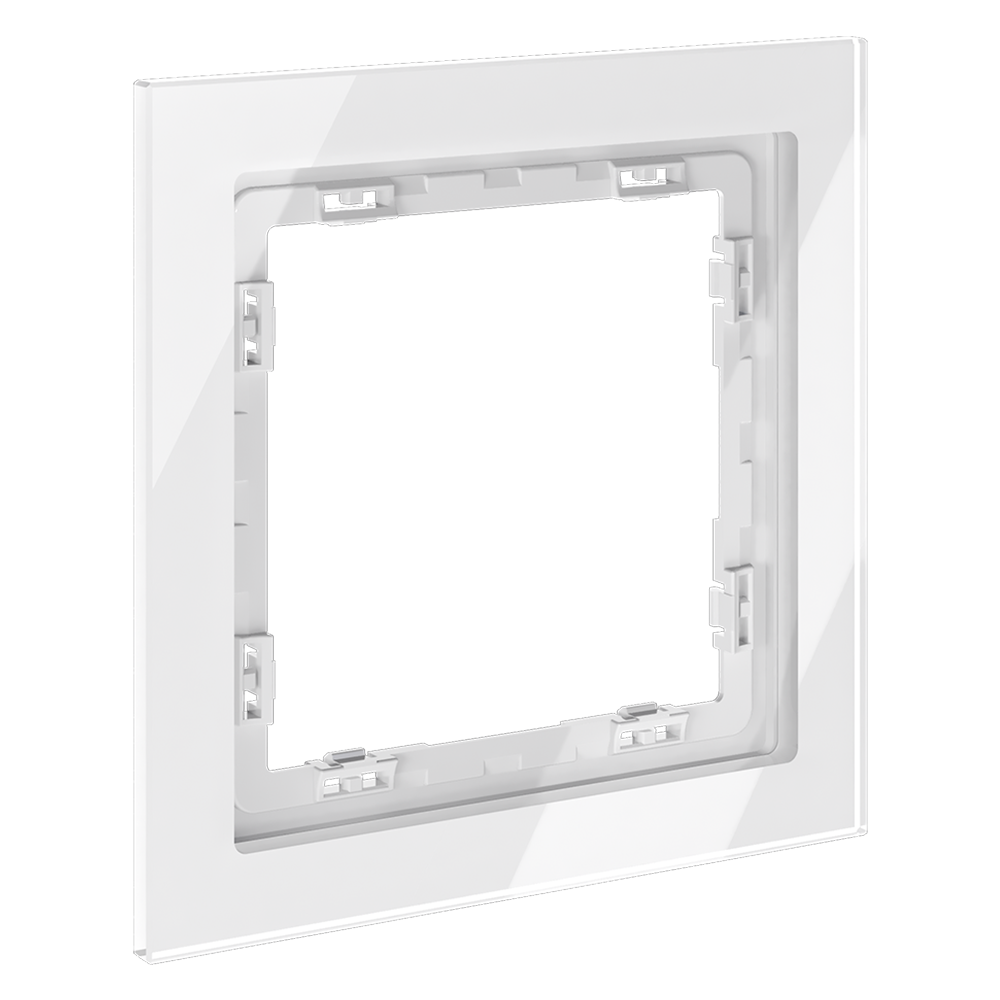 Рамка на 1 пост Voltum S70 VLS110101 (белый, стекло)