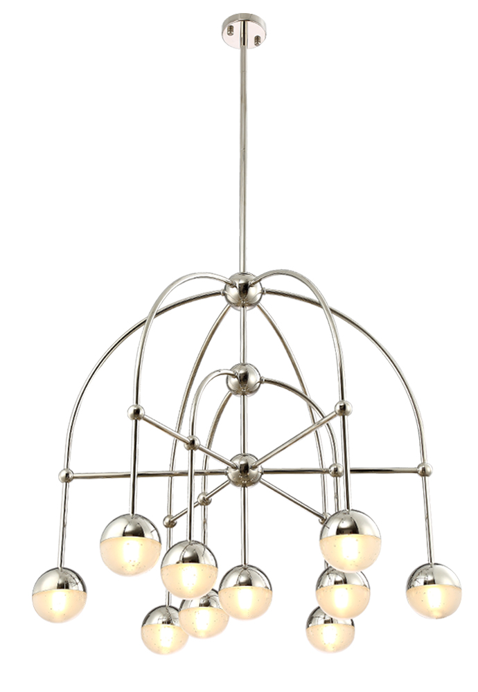 Люстра на штанге Crystal Lux Truena TRUENA SP-PL6+3+1 NICKEL