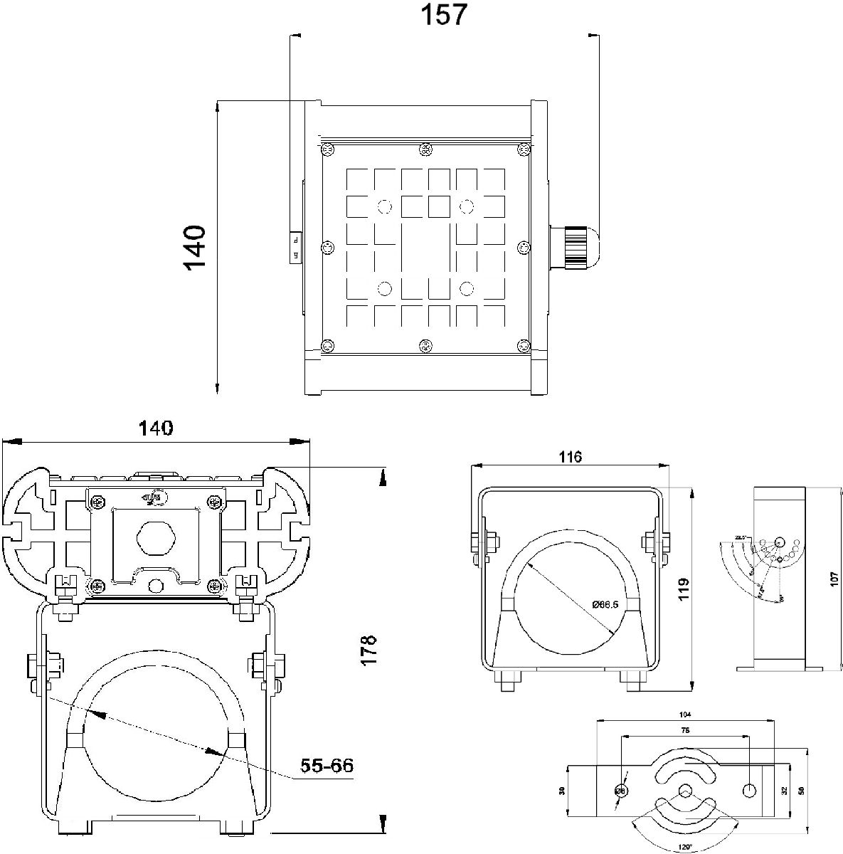 Прожектор Светон Галеон 11-30-Ш-150-ПТ/0/0-3К80-У67 CB-C0312039